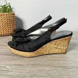 X-Appeal Wedge Cork Heel Shoes - Size 6